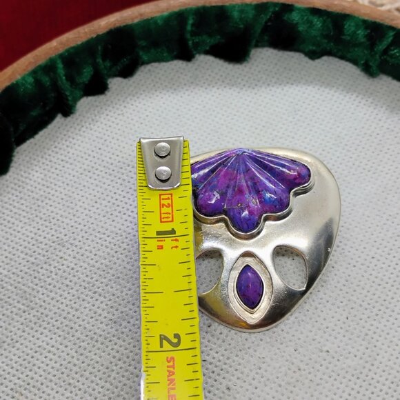 Jay King DTR Sterling Silver Purple Mojave Turquoise Statement Pendant - Picture 5 of 9